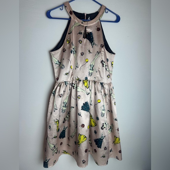 Smak Parlour halter fit and flare pinup girl sleeveless dress size medium - Picture 3 of 15